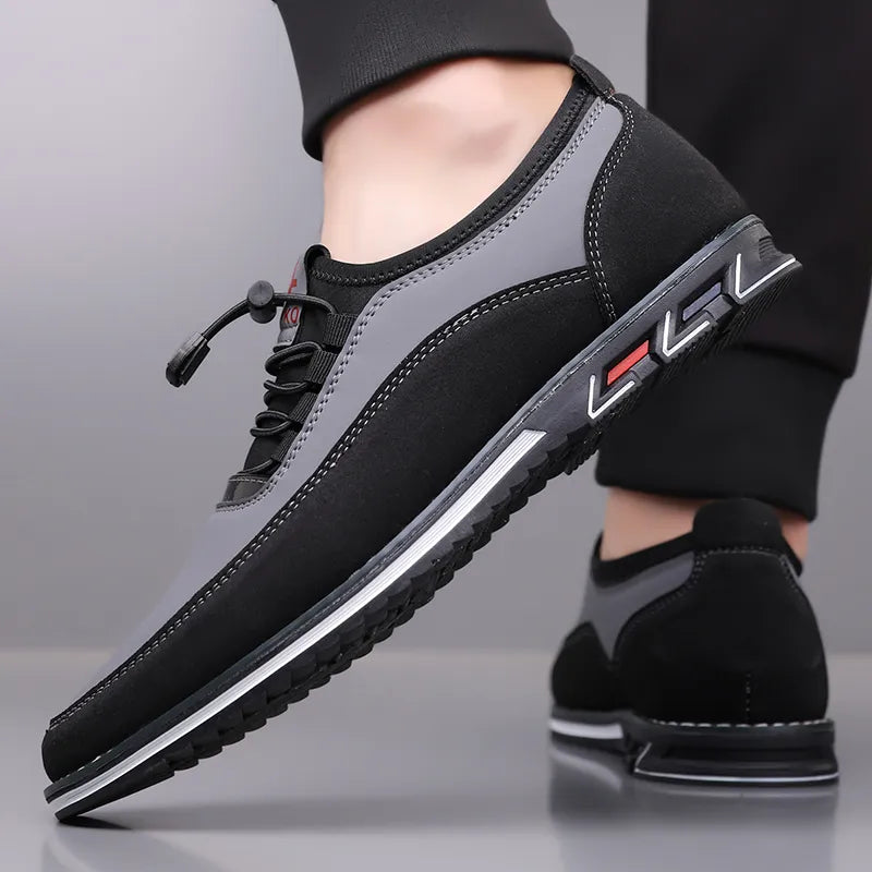 Men's Fashion Calfskin Leather Shoes, Orthopedic