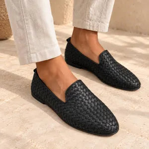 Mens Woven Leather Shoes